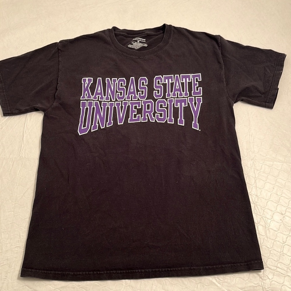 Champion Kansas State University black crew neck logo short sleeve t-shirt